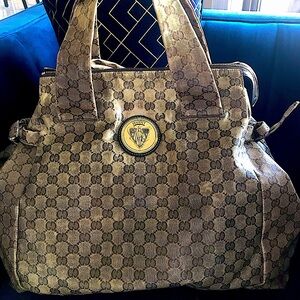 SOLD Gorgeous Very LARGE Crystal HYSTERIA GUCCI bag purse, tote GORGEOUS 197021